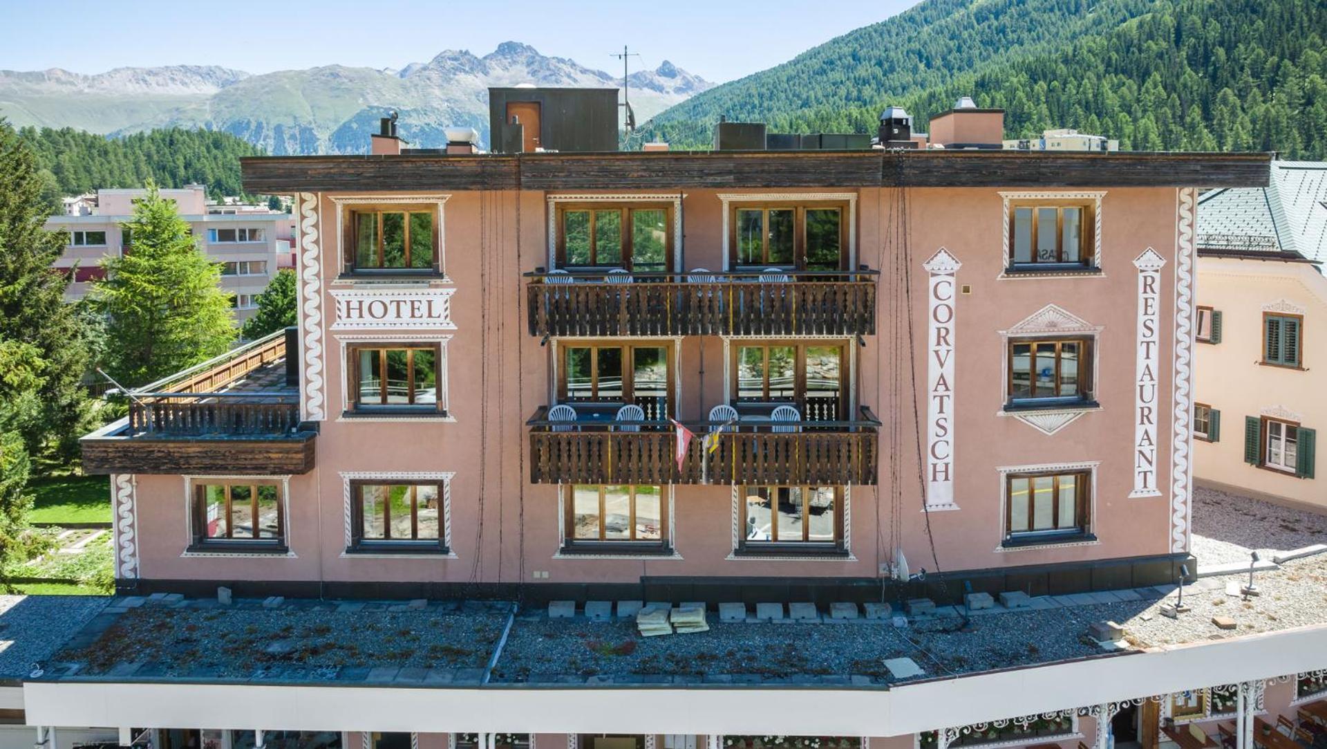 Hotel Corvatsch Sankt Moritz Buitenkant foto